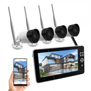 Wireless Surveillance Security Camera System with 7inch Monitor IP66 Weatherproof Outdoor Home Surveillance 4CH nvr kit